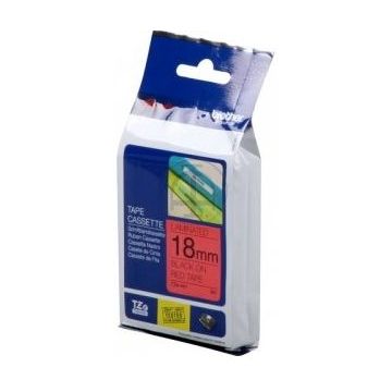 Brother Etichete TZE441 18mm (negru/rosu)