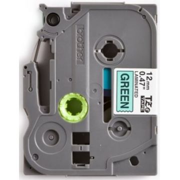 Brother Etichete TZE731 12mm (negru/verde)