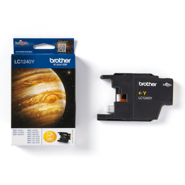 Cartus cerneala Brother LC-1240Y, acoperire 600 pagini (Galben)