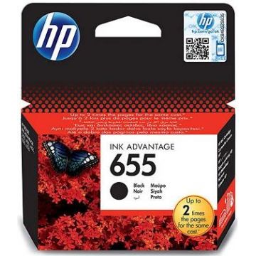 Cartus cerneala HP 655, acoperire 550 pagini (Negru)