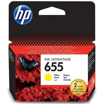 Cartus cerneala HP 655 (Galben)