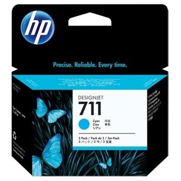 Cartus cerneala HP 711, Tri-Pack (Cyan)