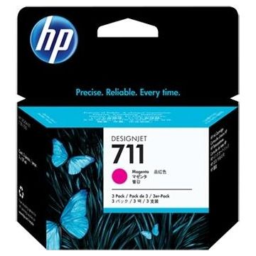 Cartus cerneala HP Designjet 711, Tri-Pack 29 ml (Magenta)
