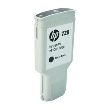 Cartus cerneala HP DesignJet 728, 300 ml (Negru mat)