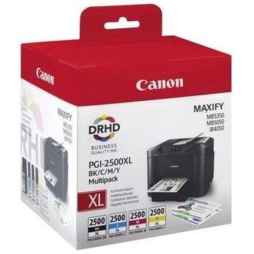 Pachet cartuse cerneala Canon PGI-2500XL MULTI (Negru + Cyan + Magenta + Galben)