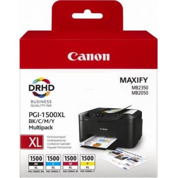 Set cartuse cerneala Canon PGI-1500XL MULTI, acoperire 1500 pagini (Color)