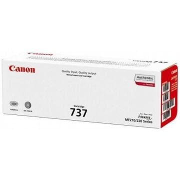 Toner Canon 737, acoperire 2400 pagini (Negru)