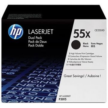 Toner HP 55X (Negru - pachet dublu)
