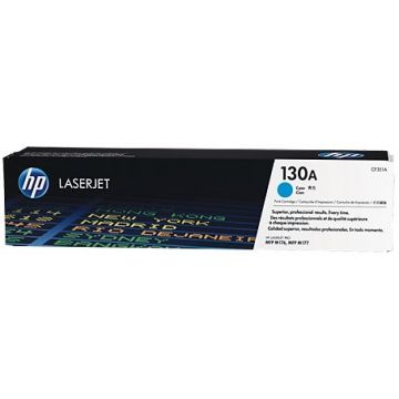 Toner HP LaserJet 130A, 1000 pagini (Cyan)