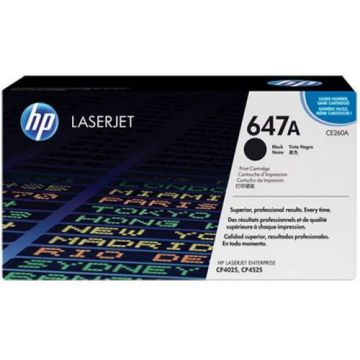 Toner HP LaserJet 647A, 8500 pagini (Negru)
