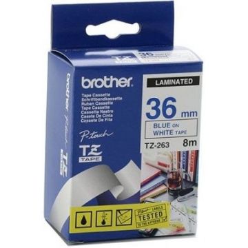 Brother Etichete TZ263 36mm (albastru/alb)