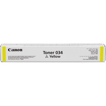 Toner Canon 034Y, acoperire aprox. 7300 pagini (Galben)