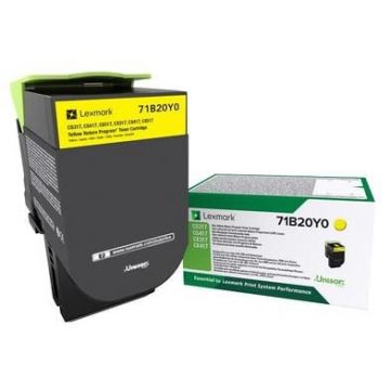 Toner Lexmark 71B20Y0, 2300 pagini (Galben)