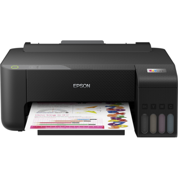 Epson Imprimanta Epson L1210, Inkjet, A4, CISS, 10ppm, Duplex manual, USB, Negru