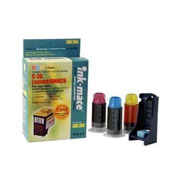 Kit complet de refil cerneala color cartuse originale Lexmark 26 27