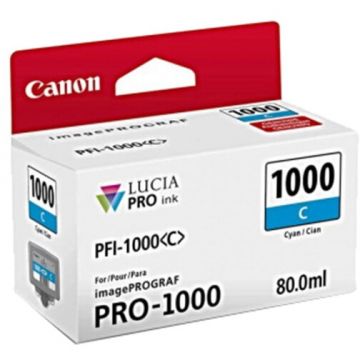 Canon Cartus cerneala Lucia Pro PFI-1000 Cyan pentru imagePROGRAF PRO-1000