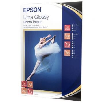 Epson Epson Hartie foto ultra lucios 300g A4 15 coli, C13S041927