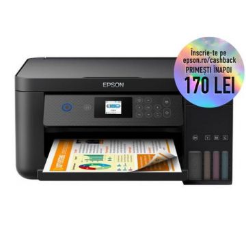 Multifunctional  Epson EcoTank L4260, A4, 10.5ppm, Duplex, USB, Wireless, CISS (Negru)