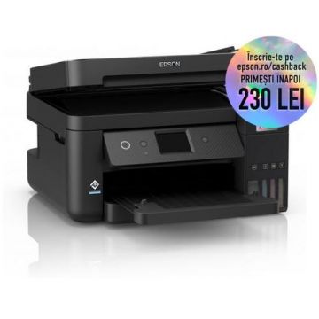 Multifunctional Epson L6290, inkjet, A4, 15.5ppm, Fax, Duplex, ADF, USB, Retea, Wireless (Negru)
