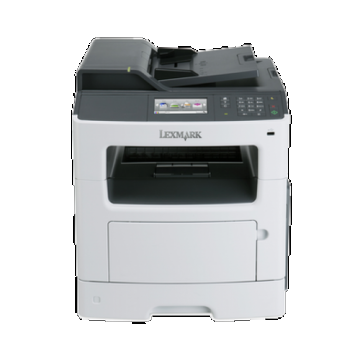 Multifunctionala refurbished Laser Monocrom LEXMARK MX410de, A4, 38 ppm, 1200 x 1200 dpi, Duplex, Copiator, Scanner, USB, Retea