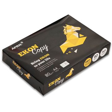 Hartie copiator A4 Ekon alba 80g/mp 500 coli/top 5 topuri/cutie Hartie copiator A4 Ekon alba 80g/mp 500 coli/top 5 topuri/cutie