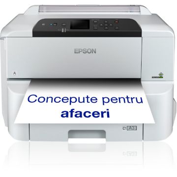 Imprimanta Inkjet Color WF-C8190DW Format A3 Duplex USB LAN WiFi Alb