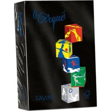Top 500 Coli Hartie Colorata Favini, A3, Negru, 80 g/mp