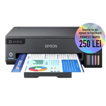 Imprimanta Inkjet CISS Epson EcoTank L11050, A3, Color, 30 ppm, USB, Wireless (Negru)