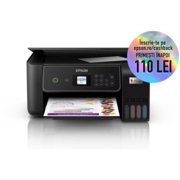 Multifunctional Epson EcoTank L3280, A4, Color, 10 ppm, USB, Wireless (Negru)