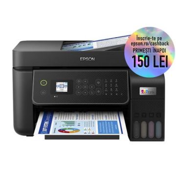 Multifunctional Epson EcoTank L5310, A4, Color, 10 ppm, USB, Retea, Wireless Direct (Negru)