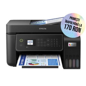 Multifunctional Epson EcoTank L5310, A4, Color, 10 ppm, USB, Retea, Wireless Direct (Negru)