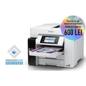 Multifunctional Epson EcoTank L6580, Inkjet color,  A4, 25 ppm, Duplex, Fax, Wireless (Gri)