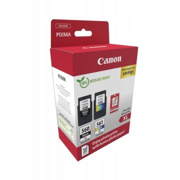 Canon Pachet cartuse cerneala Canon Photo Value Pack 3712C008AA, PG-560XL Negru,