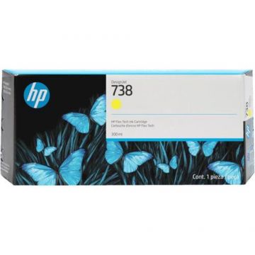 Cartus imprimanta HP 738, 300-ml, Galben