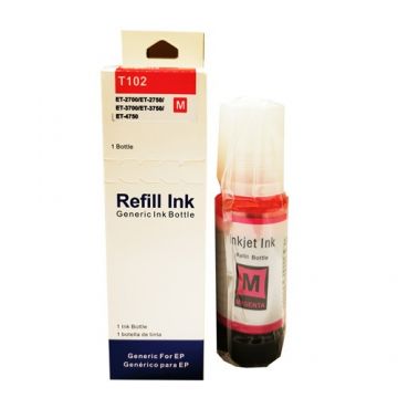 Cerneala compatibila Epson L102, L103, L105, L106 Magenta, EcoTank, 70 ml