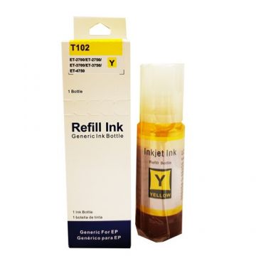 Cerneala compatibila Epson L102, L103, L105, L106 Yellow, EcoTank, 70 ml