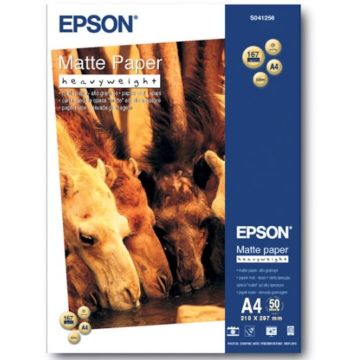 Epson Hartie foto A4 Matte EPSON C13S041256, 50 coli