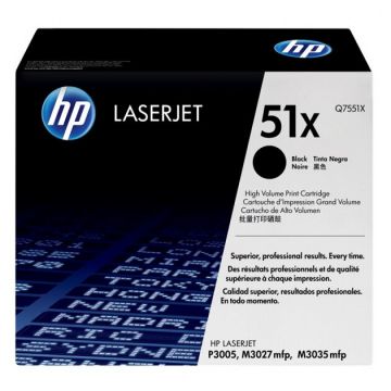 HP Cartuș HP Negru (Q7551XH)