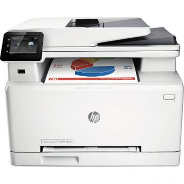 Multifunctionala Second Hand Laser Color HP LaserJet Pro MFP M277dw, A4, 18ppm, 600 x 600 dpi, Duplex, Scanner, Copiator, USB, Retea, Wi-Fi