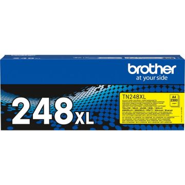 brother Toner original Brother TN-248XLY, Galben,  2.300 de pagini, compatibil cu seriile HL, MFC si DCP