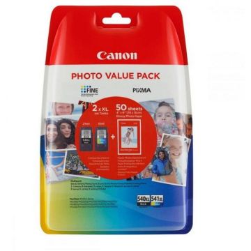 Canon Canon PG-540L/CL-541XL Original Pachet Foto Valoare cu 2 Cartușe de Cerneală pentru Imprimantă InkJet Multiplu (culoare) / Negru (5224B007)