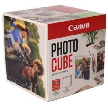Canon Hartie foto CANON Photo Cube PP-201, 13x13 CM, 40 coli, 1 x rama foto, Creative Pack Orange