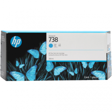 Cartus Cerneala HP 738, 300-ml (Cyan)