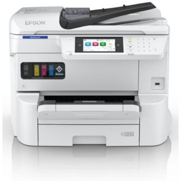 Epson Imprimanta multifunctionala Epson WorkForce Pro EM-C7100DWF, Inkjet color, A3+, wireless, 13 ppm/A3, Duplex, ADF 50 coli