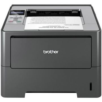 Imprimanta Refurbished Laser Monocrom Brother HL-6180DW, Duplex, A4, 40ppm, 1200 x 1200, Wireless, Retea, USB
