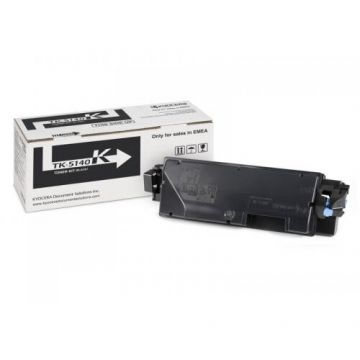 Kyocera Toner original Kyocera TK-5140K, Negru,  7000 pagini, compatibil cu ECOSYS P6130cdn, M6030cdn, M6530cdn