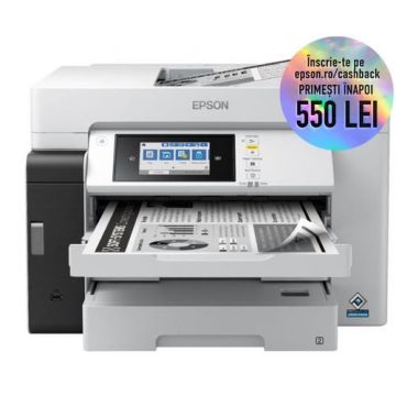 Multifunctional Monocrom Epson EcoTank Pro M15180, A3, Duplex, Retea, Wi-Fi