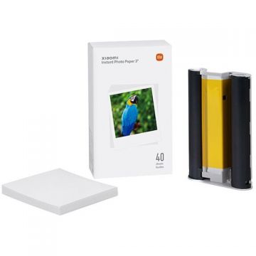 Xiaomi Hartie foto  Xiaomi BHR6757GL, 6 + cartus compatibil cu imprimanta foto portabila, 40 coli
