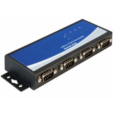 Adaptor USB la 4 x serial RS-422/485, Delock 87587