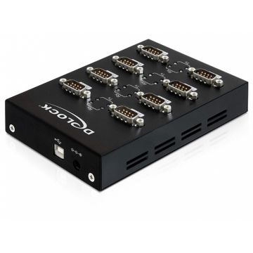 Adaptor USB la 8 porturi Serial RS232, Delock 61860